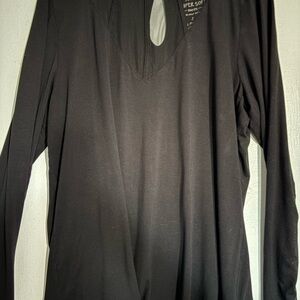 Torrid Black Long Sleeve Blouse